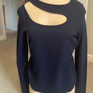 Black, long sleeve T-shirt